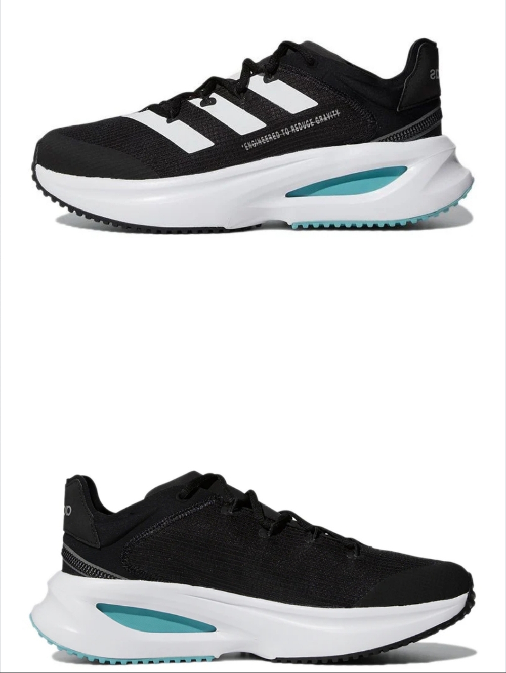 Adidas Fluidflash Black Mint Athletic  Shoes